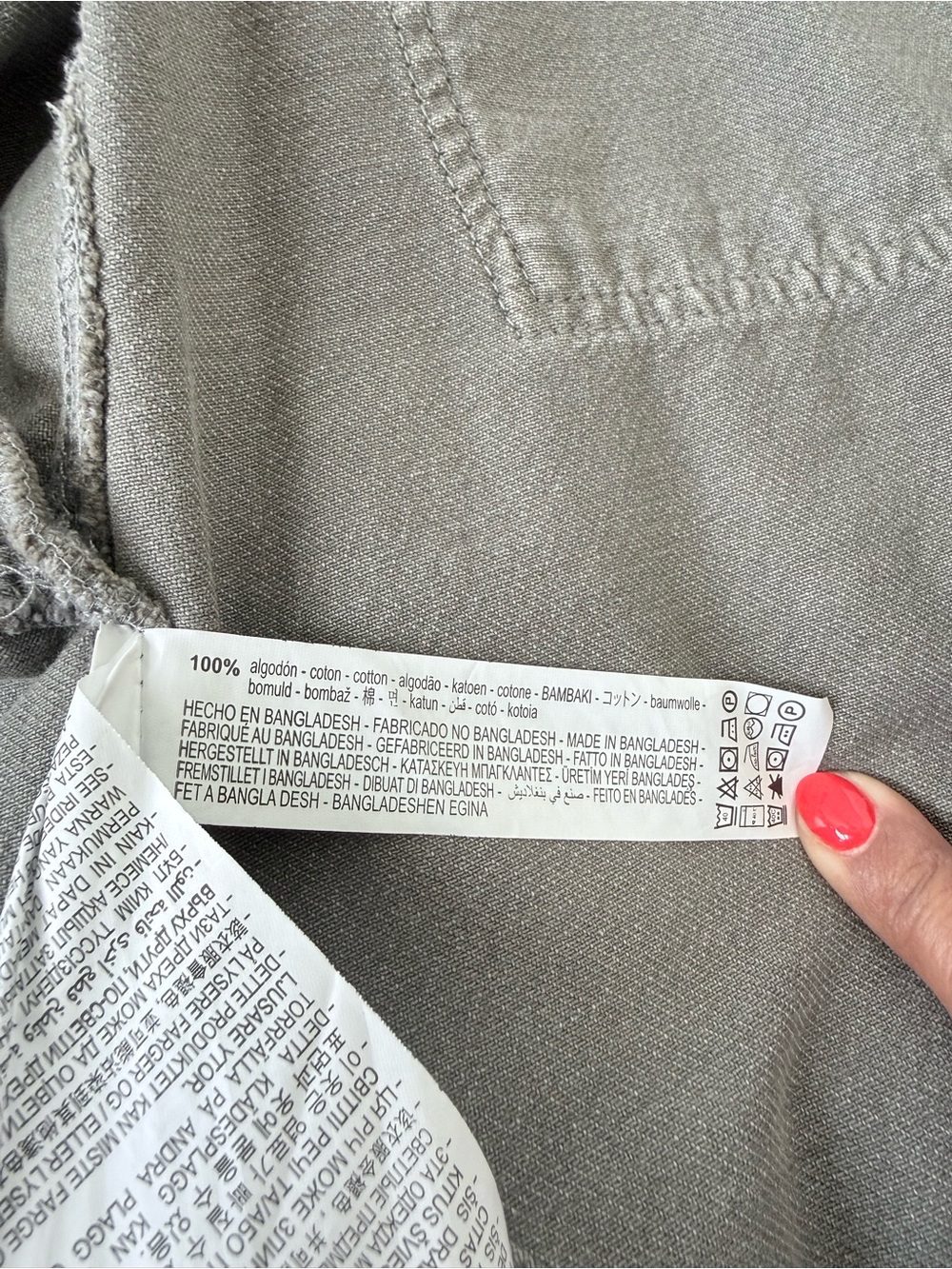 Zara Light Gray Denim Shirt/Overshirt or Shacket NWOT - Picture 5 of 7